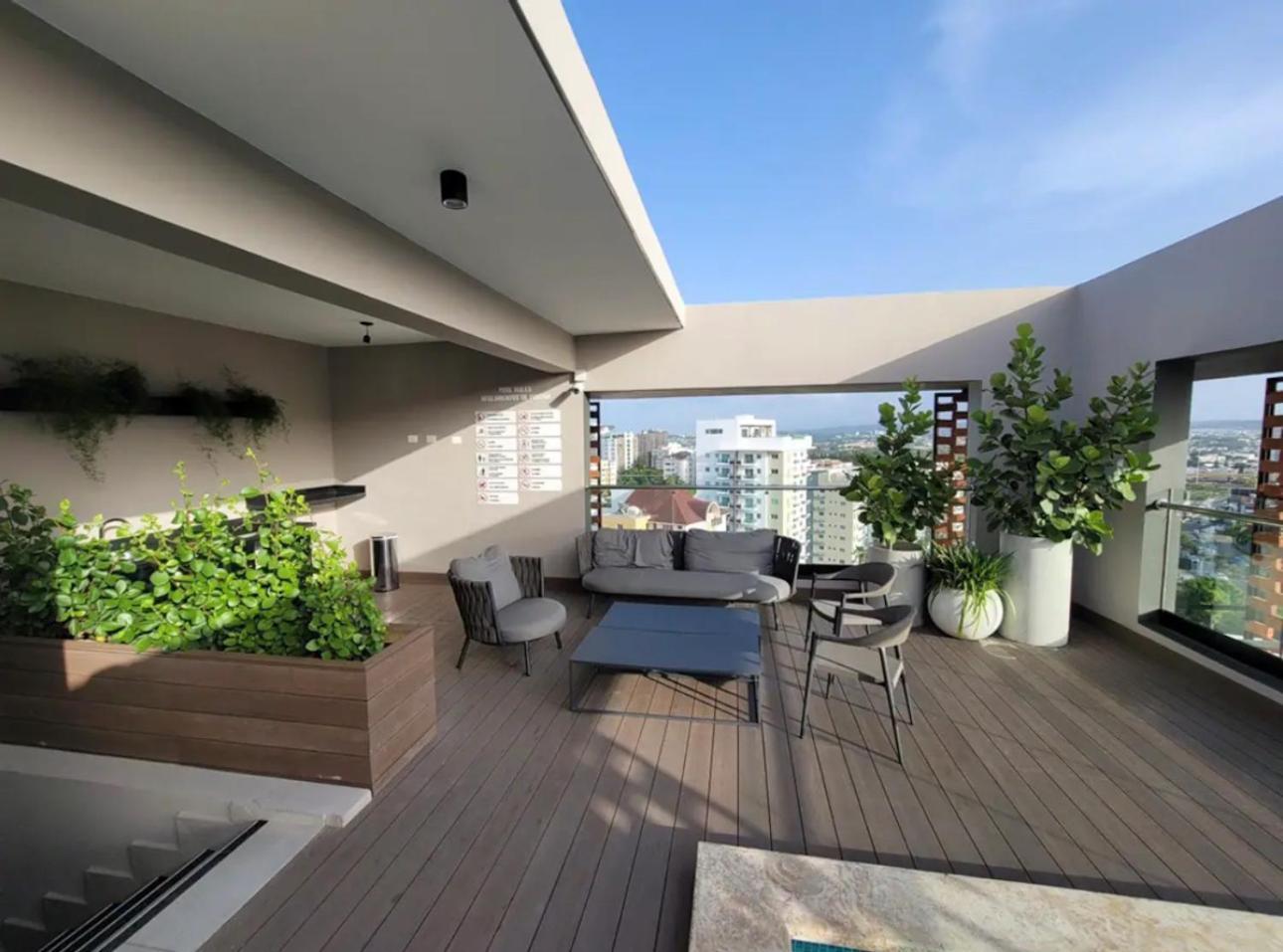 Modern Luxury Condo With Rooftop Pool & Gym Santiago De Los Caballeros Bagian luar foto